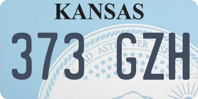 KS license plate 373GZH