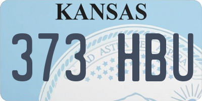 KS license plate 373HBU