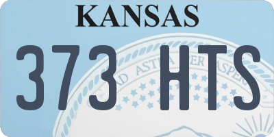KS license plate 373HTS