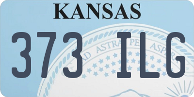 KS license plate 373ILG