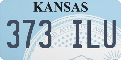 KS license plate 373ILU