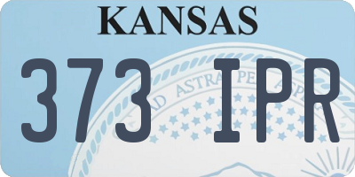 KS license plate 373IPR