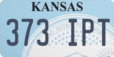 KS license plate 373IPT