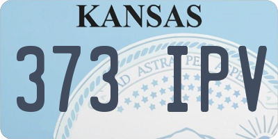 KS license plate 373IPV