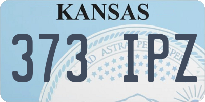 KS license plate 373IPZ