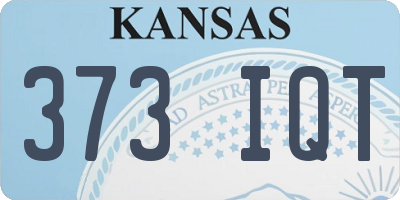 KS license plate 373IQT