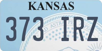 KS license plate 373IRZ