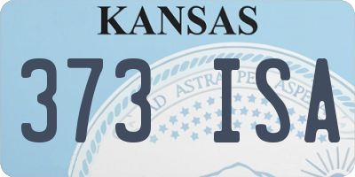 KS license plate 373ISA