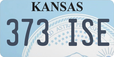 KS license plate 373ISE