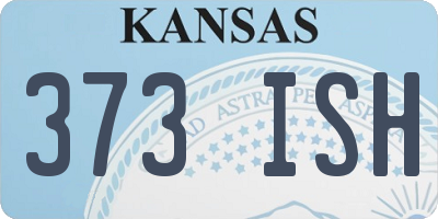 KS license plate 373ISH
