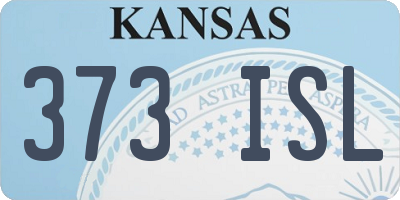 KS license plate 373ISL