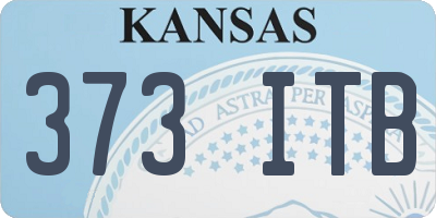 KS license plate 373ITB
