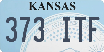 KS license plate 373ITF
