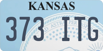 KS license plate 373ITG
