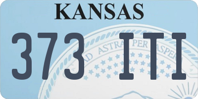KS license plate 373ITI