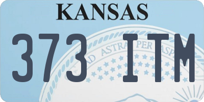 KS license plate 373ITM