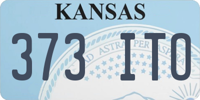 KS license plate 373ITO