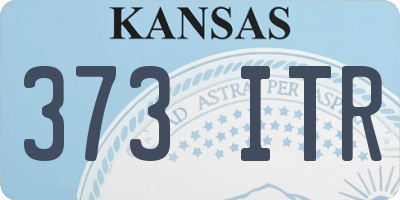 KS license plate 373ITR