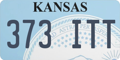 KS license plate 373ITT