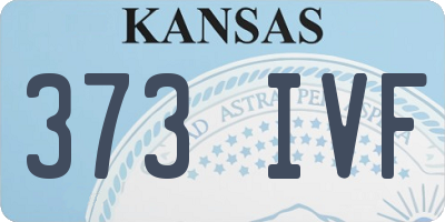 KS license plate 373IVF