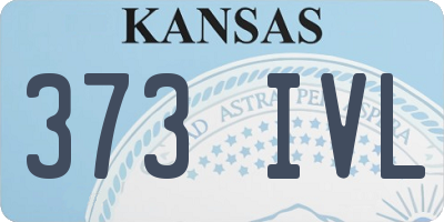 KS license plate 373IVL