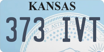 KS license plate 373IVT