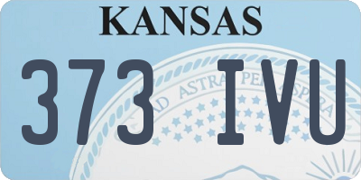 KS license plate 373IVU