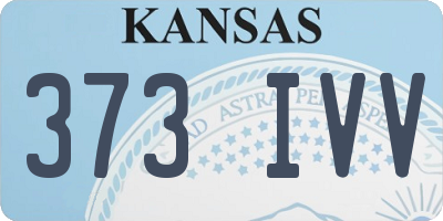 KS license plate 373IVV