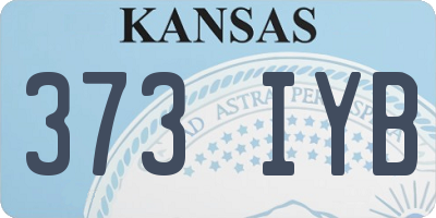 KS license plate 373IYB