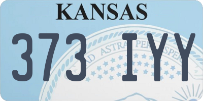 KS license plate 373IYY