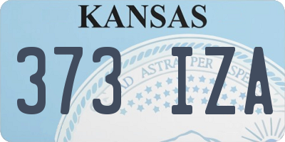KS license plate 373IZA