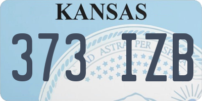 KS license plate 373IZB