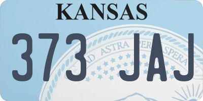 KS license plate 373JAJ