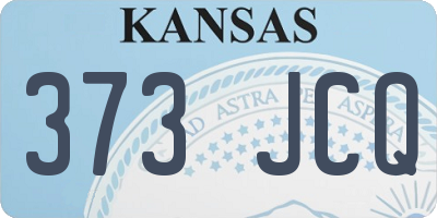 KS license plate 373JCQ