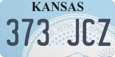 KS license plate 373JCZ