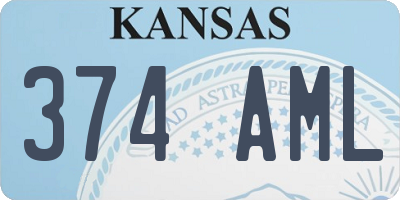 KS license plate 374AML