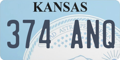 KS license plate 374ANQ