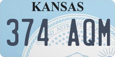 KS license plate 374AQM