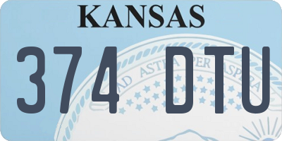 KS license plate 374DTU