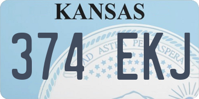 KS license plate 374EKJ