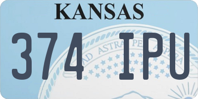 KS license plate 374IPU
