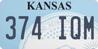 KS license plate 374IQM