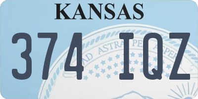 KS license plate 374IQZ