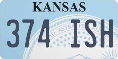 KS license plate 374ISH