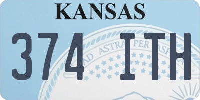 KS license plate 374ITH