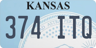 KS license plate 374ITQ