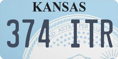 KS license plate 374ITR