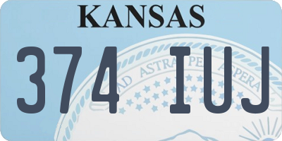 KS license plate 374IUJ