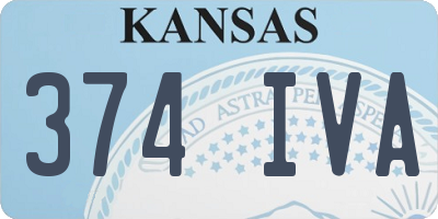 KS license plate 374IVA