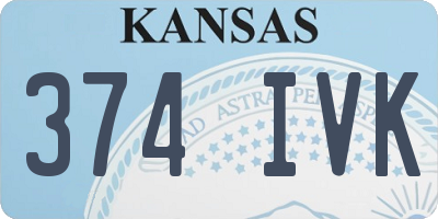 KS license plate 374IVK